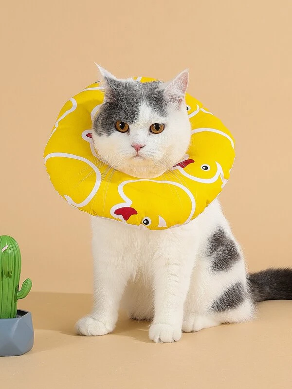 Collerette Veterinaire Waterproof Pour Chat Avec Motif Mode En Ligne Shein France