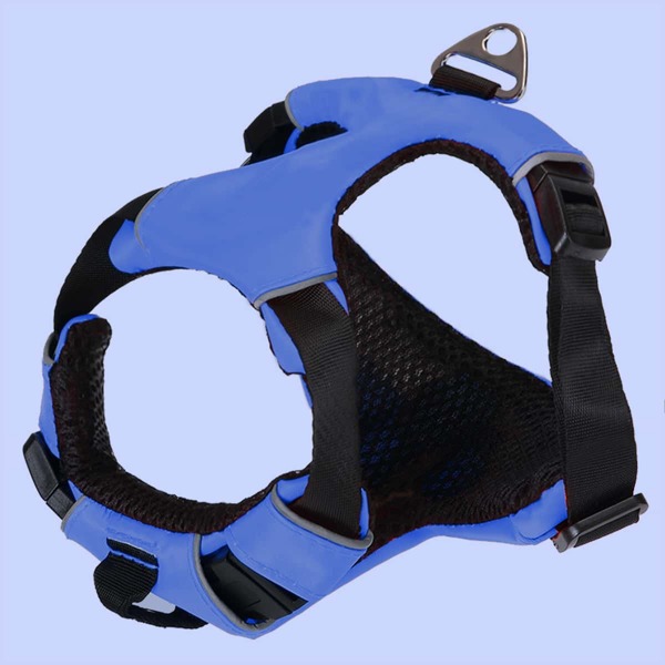 

1pc Breathable Dog Harness, Blue