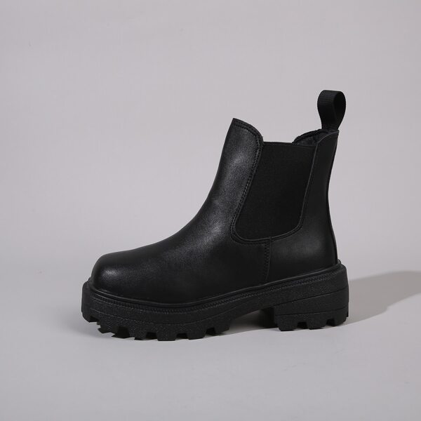 

Square Toe Chelsea Boots, Black