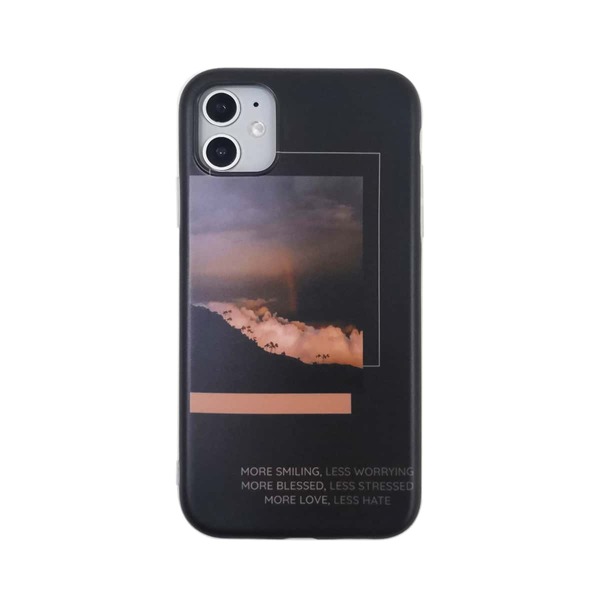 

Landscape & Slogan Graphic iPhone Case, Multicolor