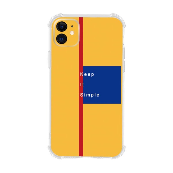 

Colorblock Slogan Graphic iPhone Case, Multicolor