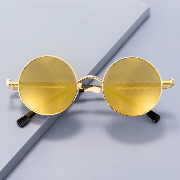 

Round Frame Tinted Lens Sunglasses
