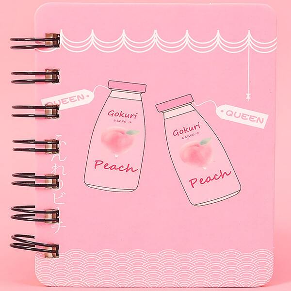 

1pc Cartoon Graphic Spiral Notebook, Pink