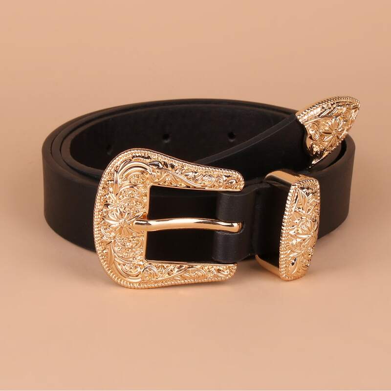 

Western Buckle Belt, Black