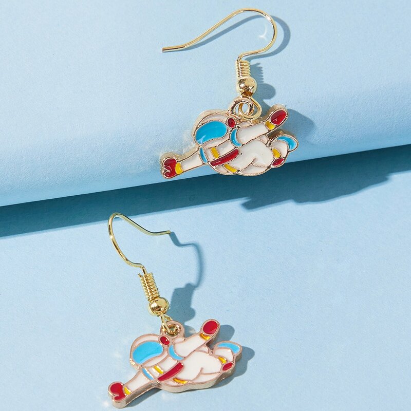 

Astronaut Drop Earrings, Multicolor