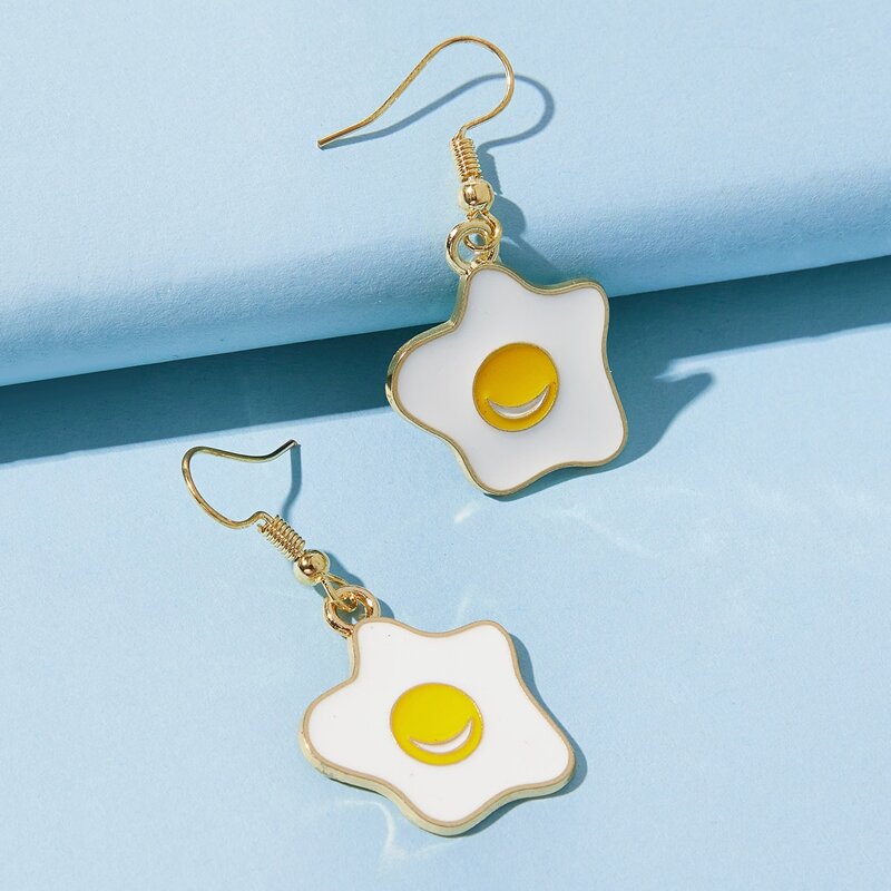 

Fried Egg Drop Earrings, Multicolor