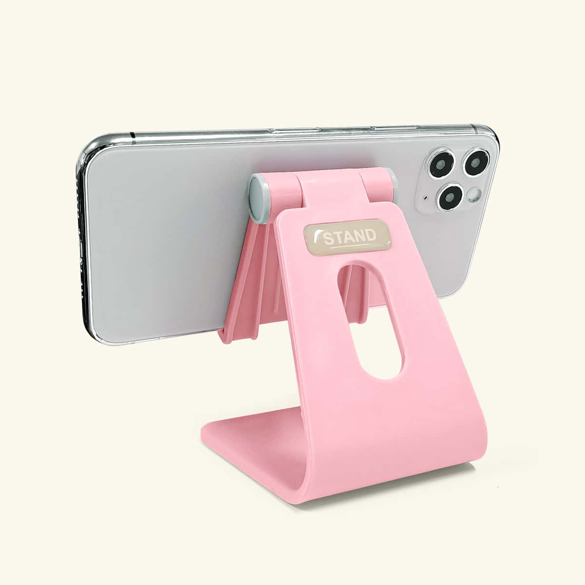 

Letter Graphic Rotatable Phone Holder, Pink