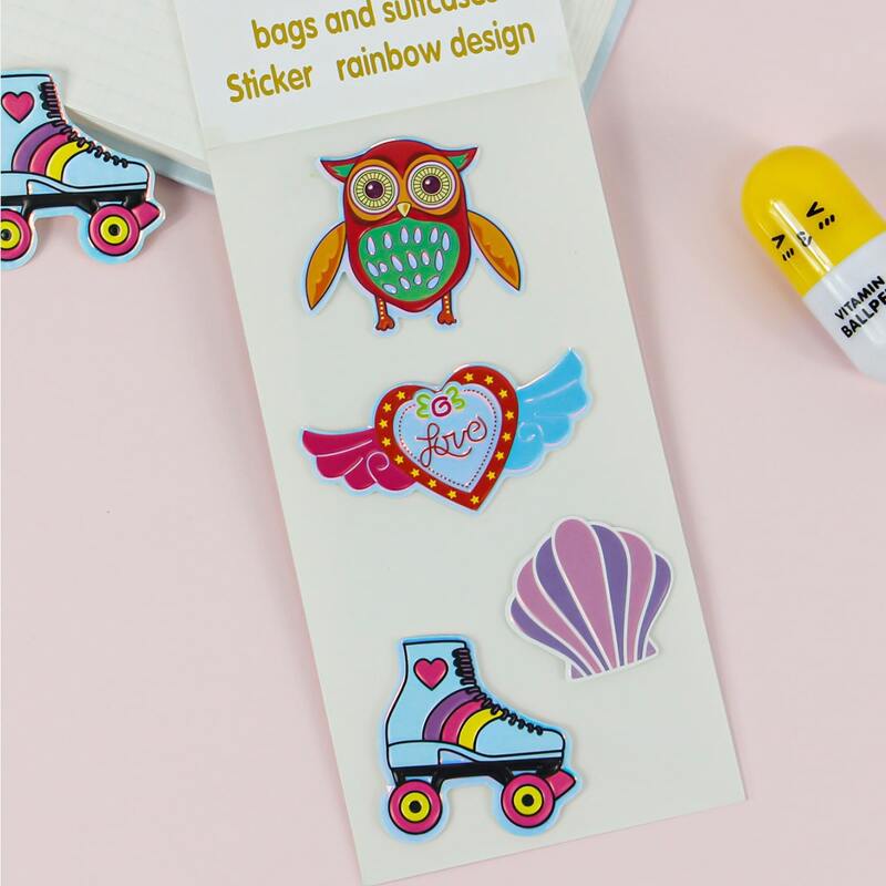 

1pc 3D Cartoon Sticker, Multicolor