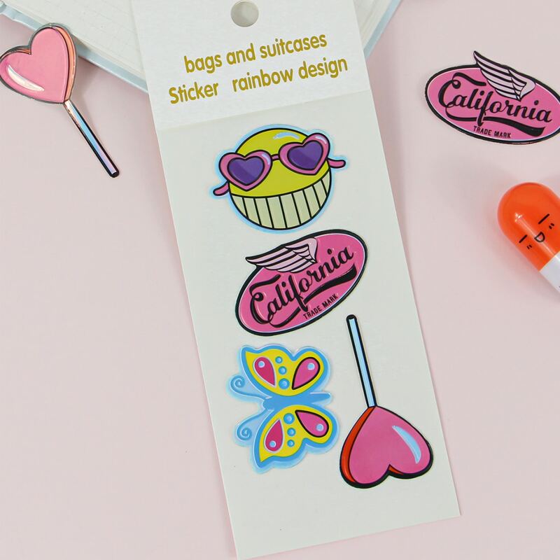 

1pc 3D Cartoon Sticker, Multicolor