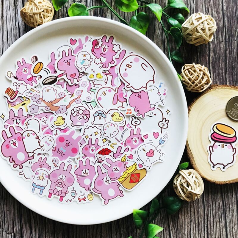 

35pcs Cartoon Graphic Sticker, Multicolor