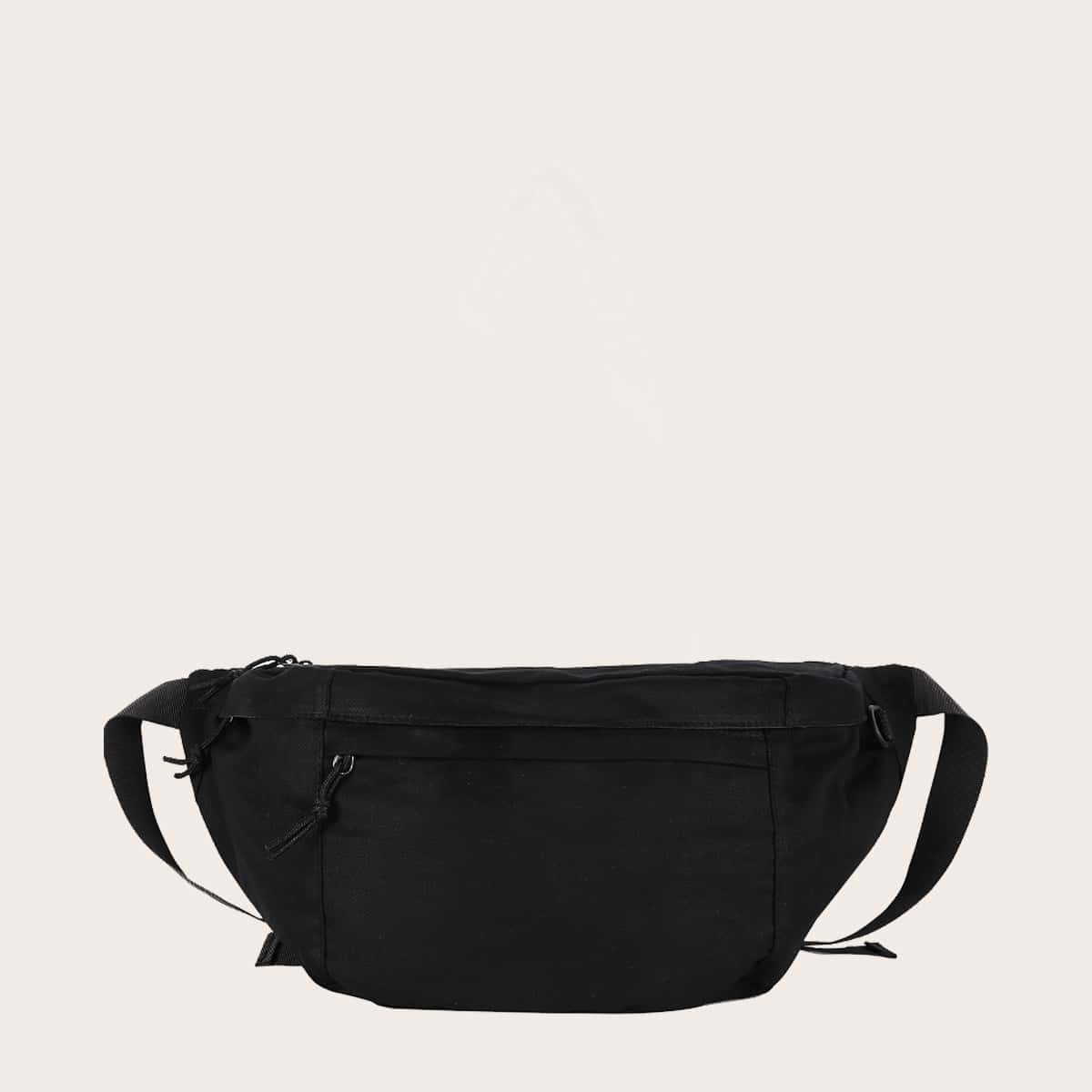 

Guys Knot Decor Fanny Pack, Black