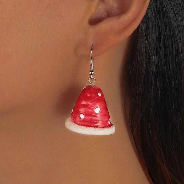 

Christmas Hat Drop Earrings, Multicolor
