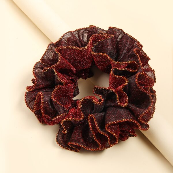 

Glitter Hair Tie, Burgundy