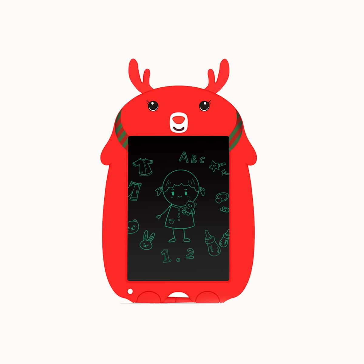 

Cartoon Graphic LCD Writing Tablet With Pen, Red