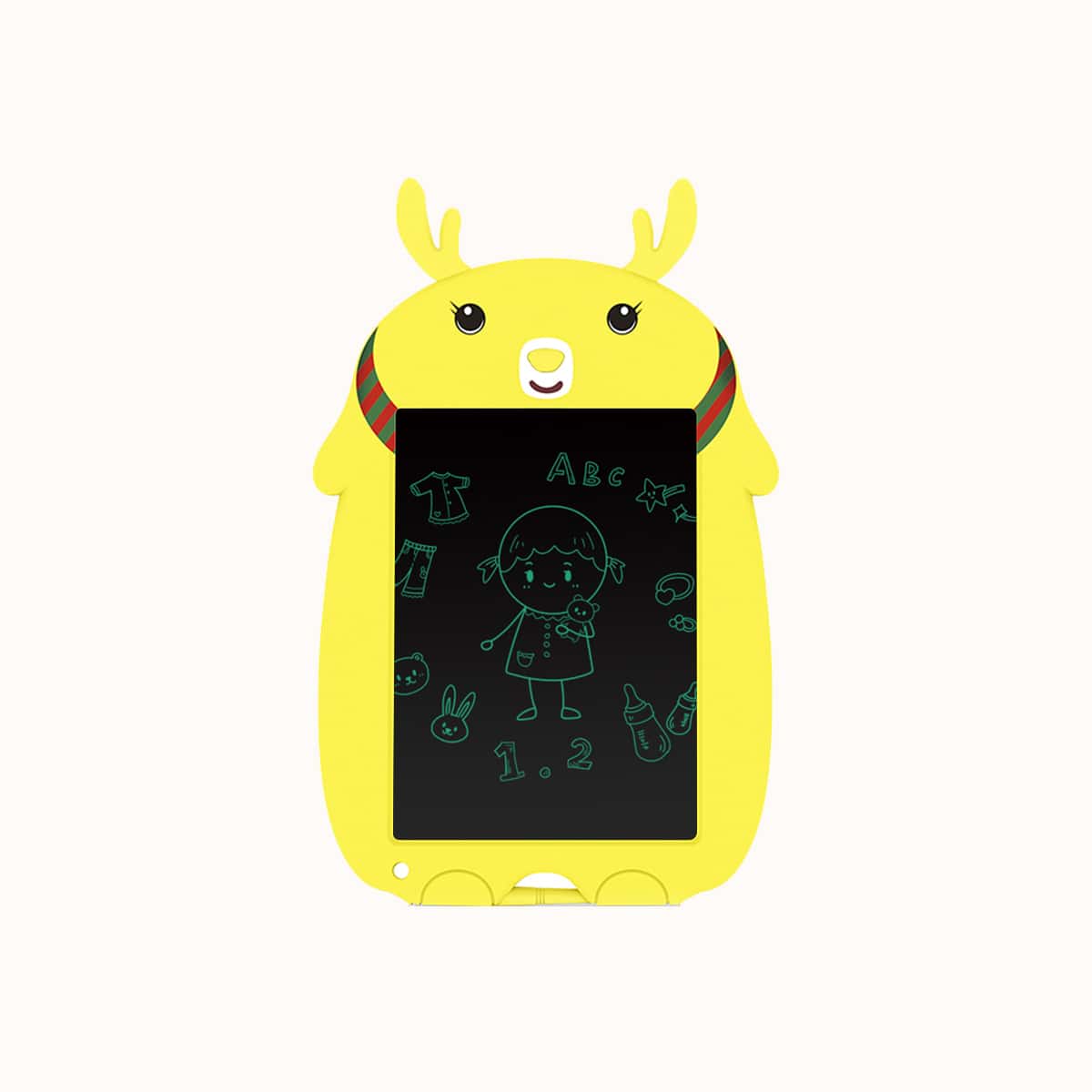

Cartoon Graphic LCD Writing Tablet With Pen, Yellow