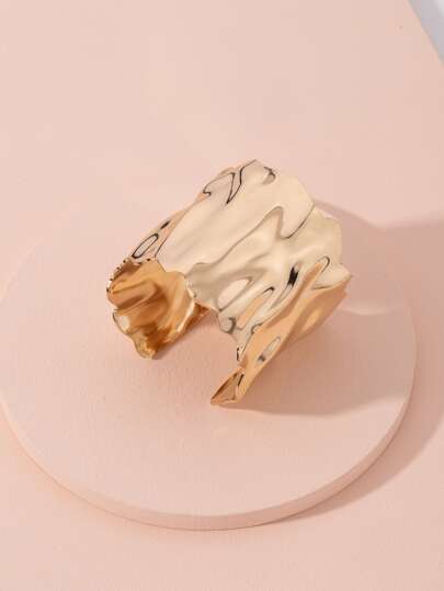 紋理金屬開口手鐲