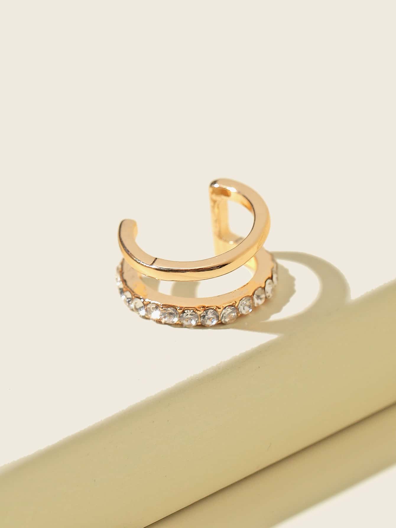 Rhinestone Decor Ear Cuff
