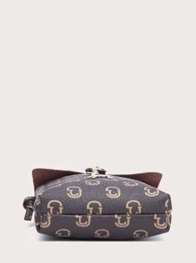 Bolsa de celular con letra - Café integral - Ver 3