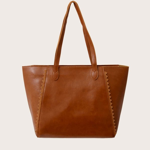 

Vintage Design Tote Bag, Brown
