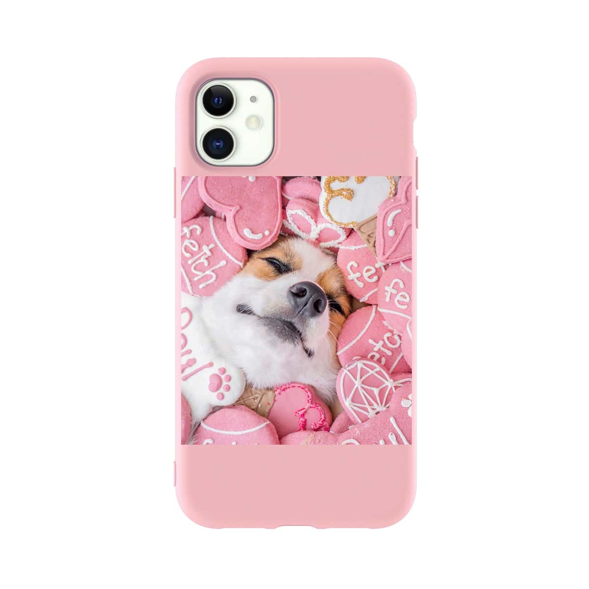 

Dog Print iPhone Case, Pink