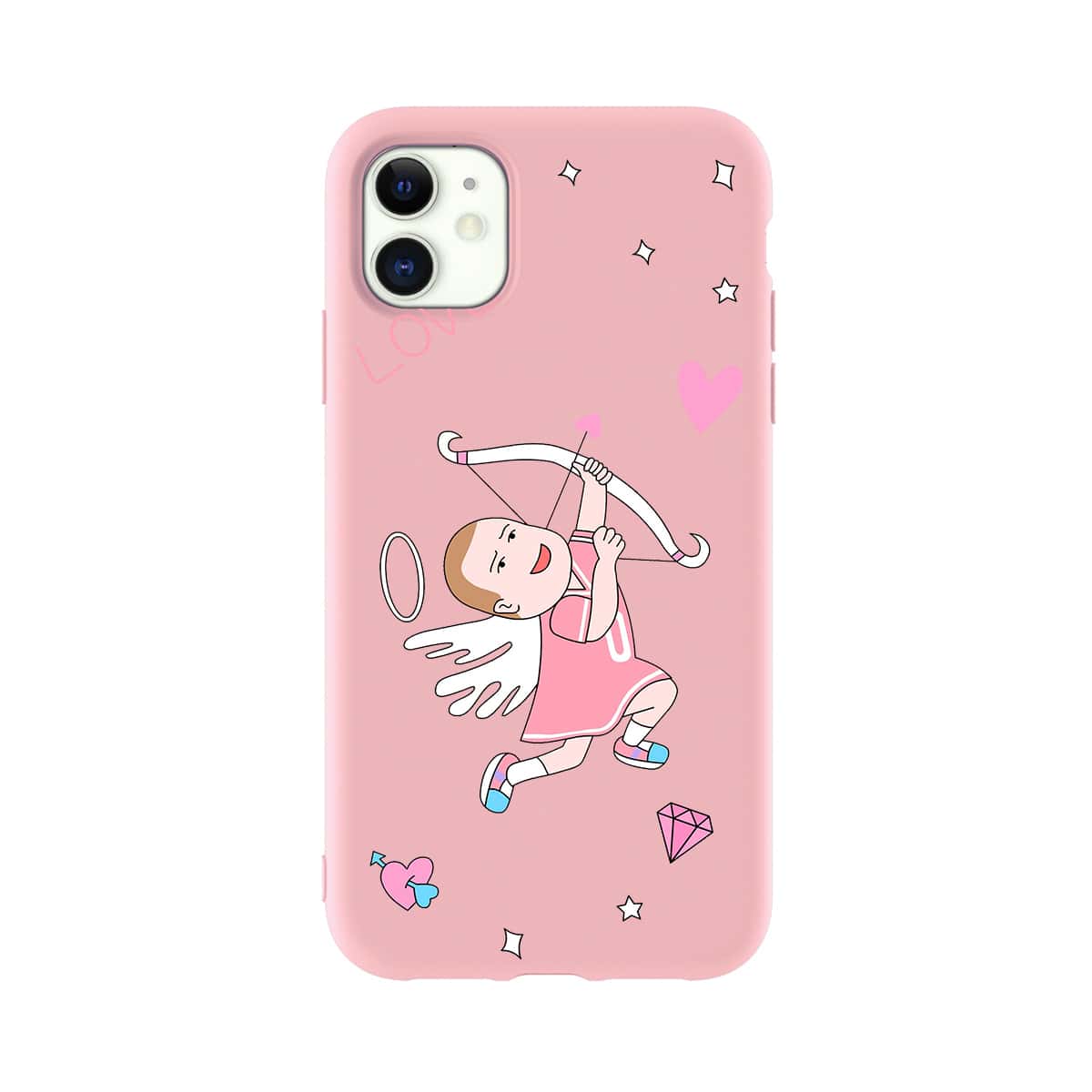 

Angel Print iPhone Case, Pink