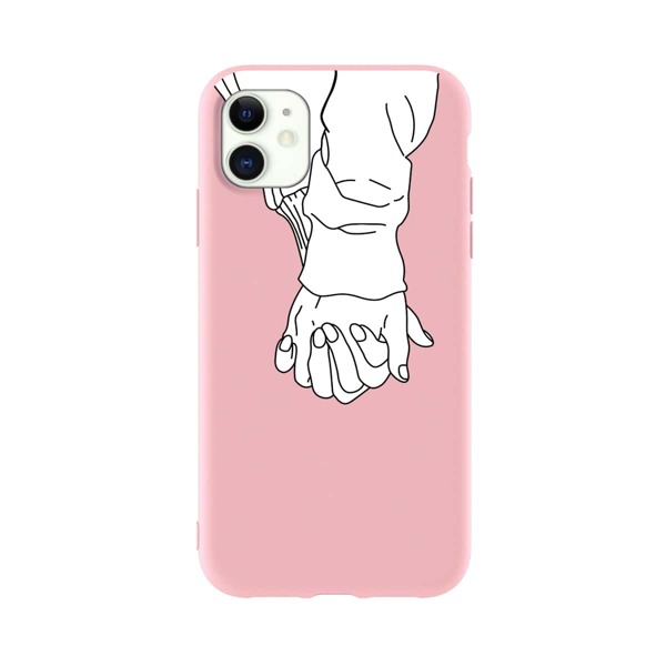 

Чехол для iPhone с ручным принтом, Розовые