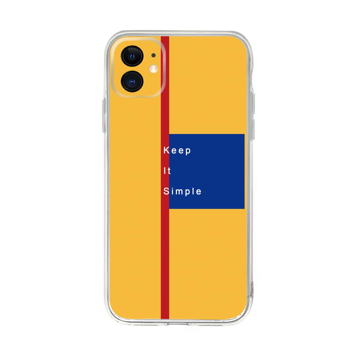 

Colorblock Slogan Graphic iPhone Case, Multicolor