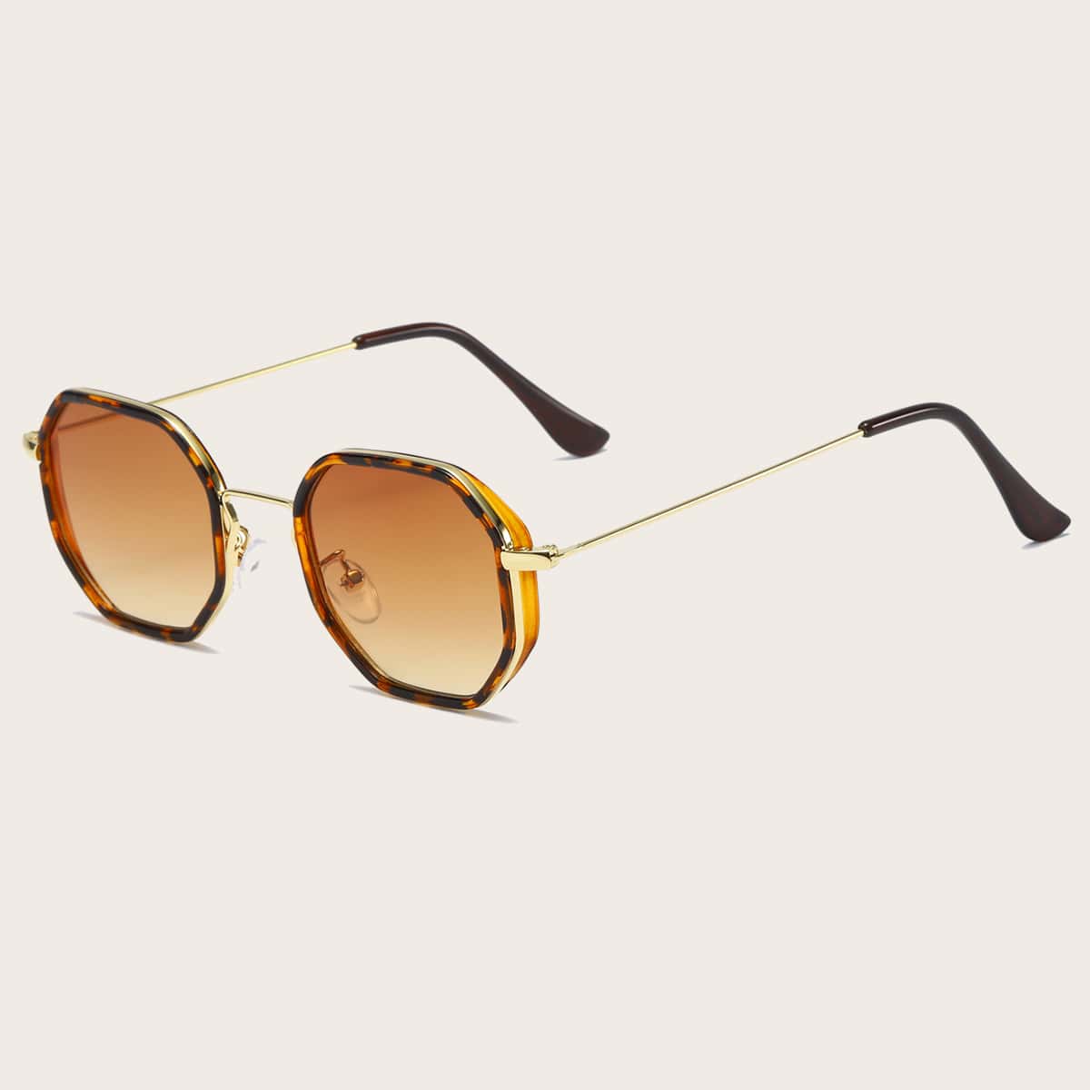 

Guys Geo Frame Sunglasses, Brown