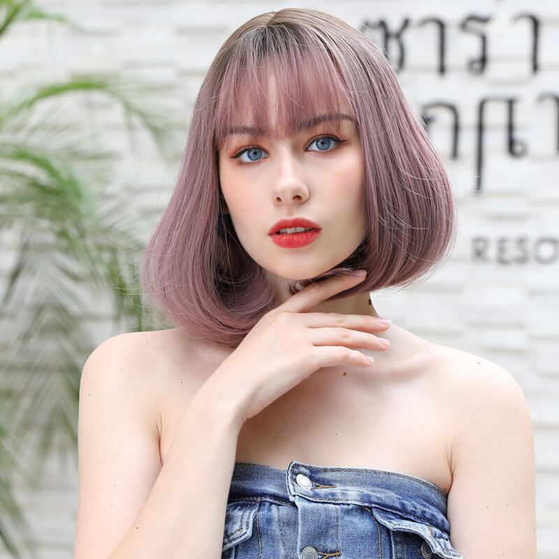 

Ombre Short Wig With Bangs