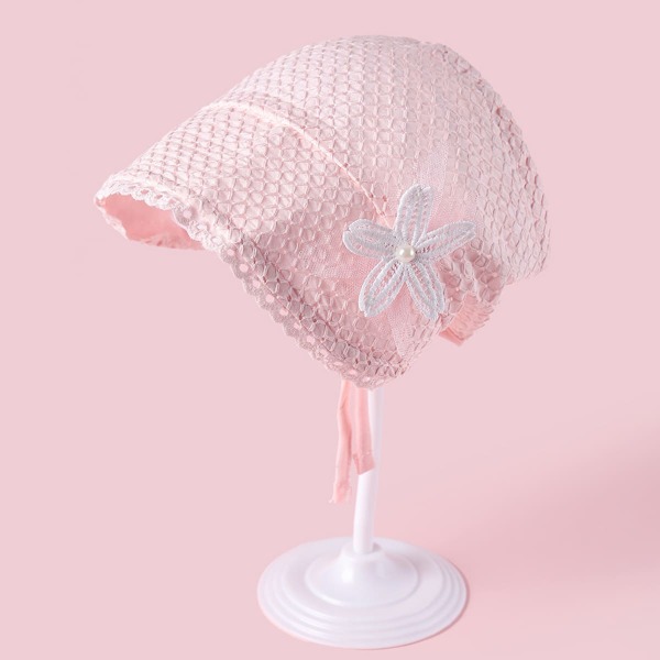 

Baby Faux Pearl Decor Bonnet, Pink