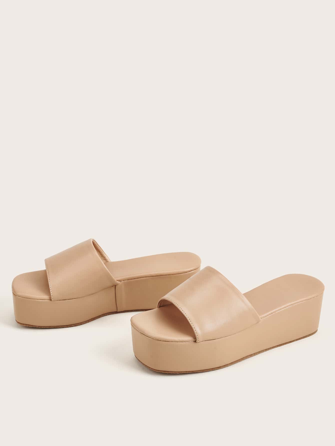 wide fit wedge mules