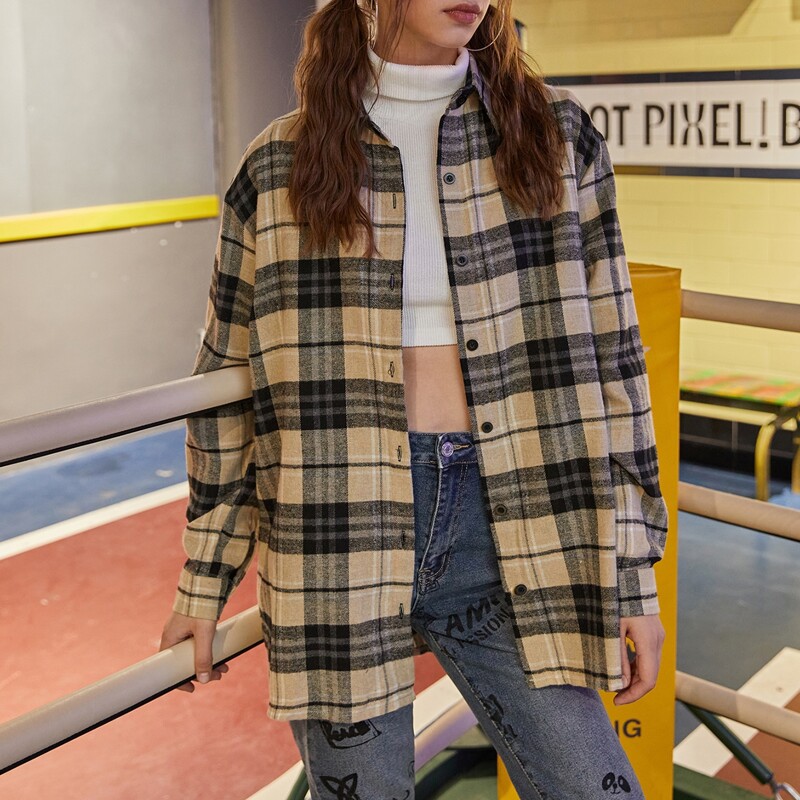 

Tartan Oversized Shirt, Multicolor