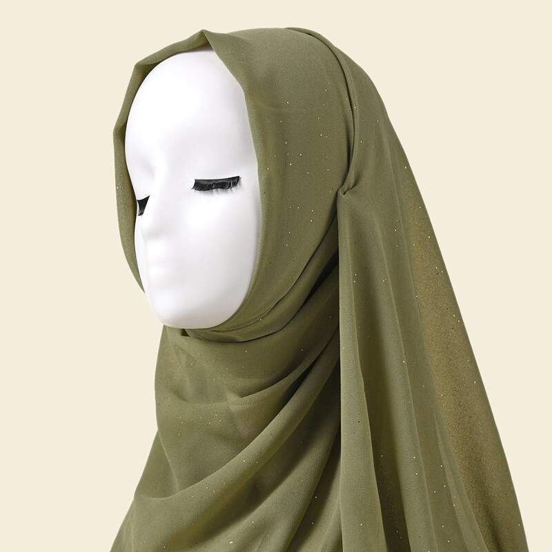 

Glitter Detail Scarf, Green