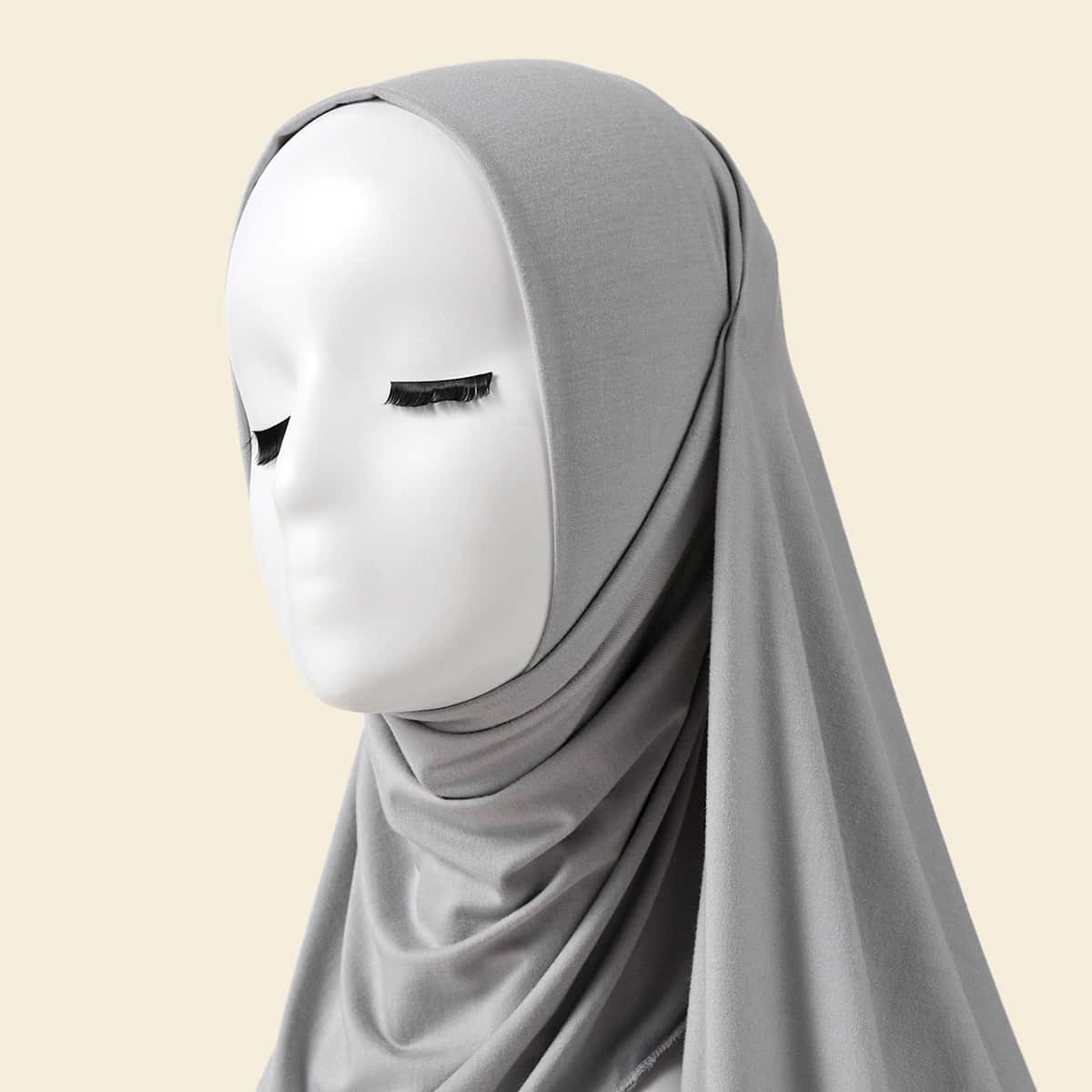 

Simple Plain Scarf, Grey