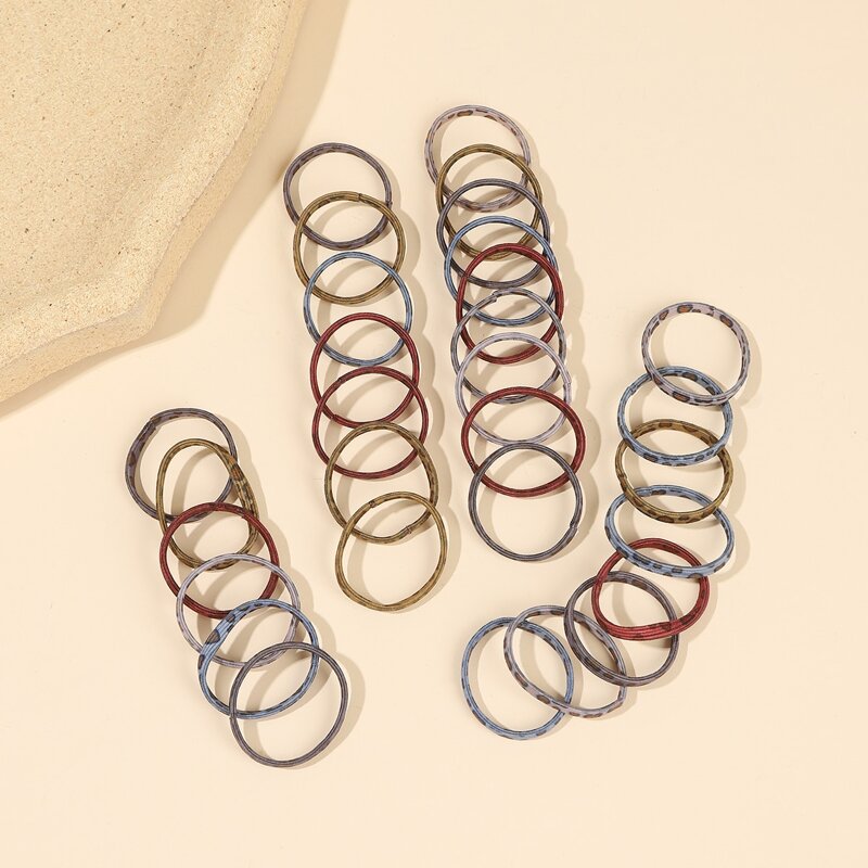 

30pcs Leopard Hair Tie, Multicolor