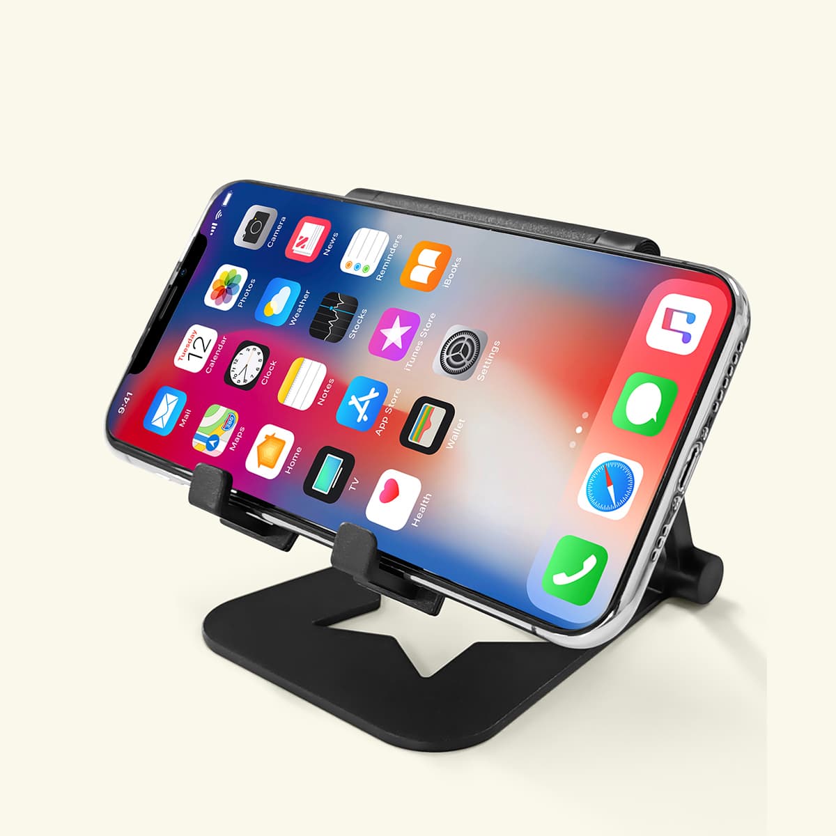

Foldable Desktop Phone Holder, Black