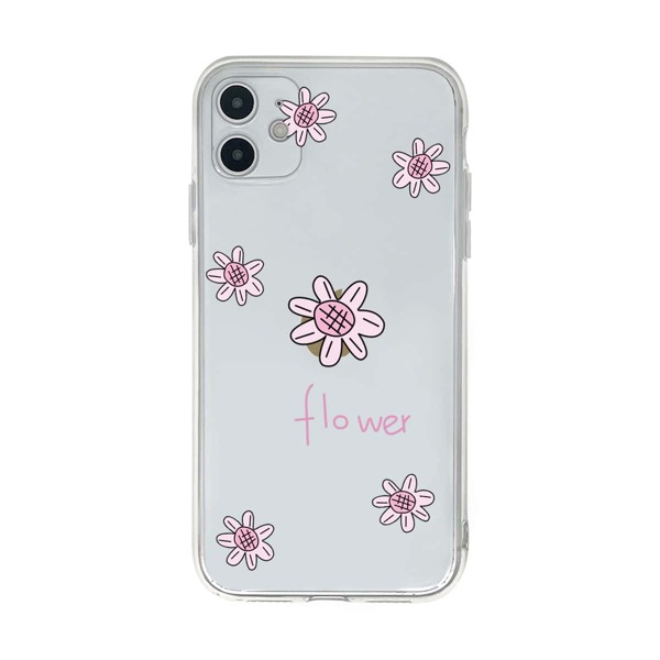 

Прозрачный чехол для iPhone с цветочным принтом
