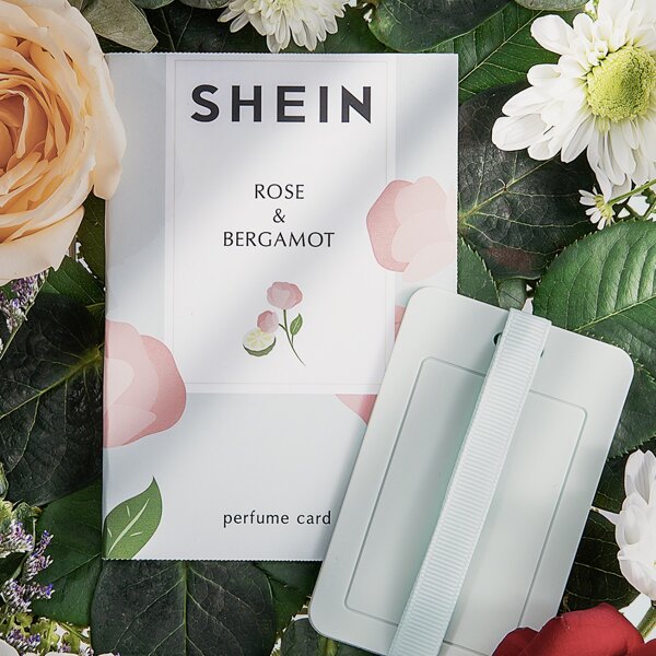 

Rose & Bergamot Perfume Card, Mint green