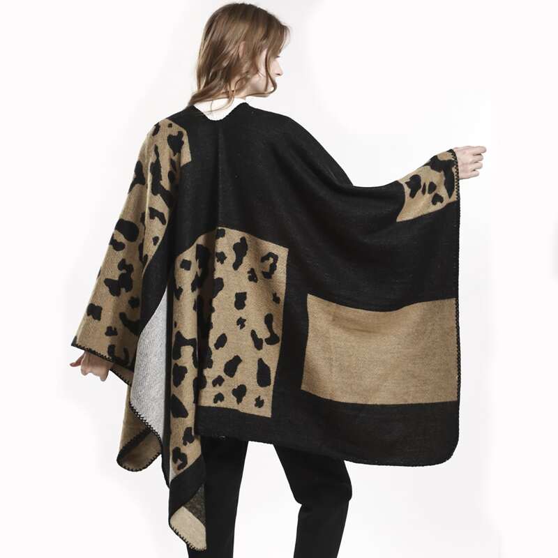 

Leopard Shawl Scarf, Multicolor