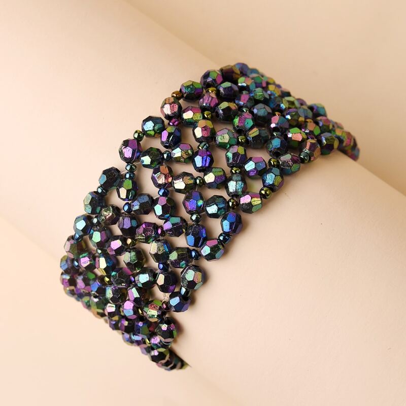 

1pc Beaded Bracelet, Multicolor