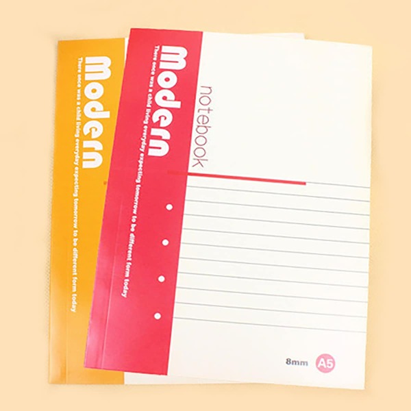 

2packs letter Graphic Cover Random Notebook, Multicolor