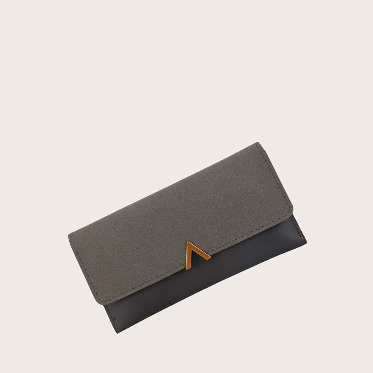 

Guys Metal Decor Purse, Grey