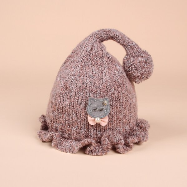 

Baby Faux Pearl & Bow Decor Hat, Pink