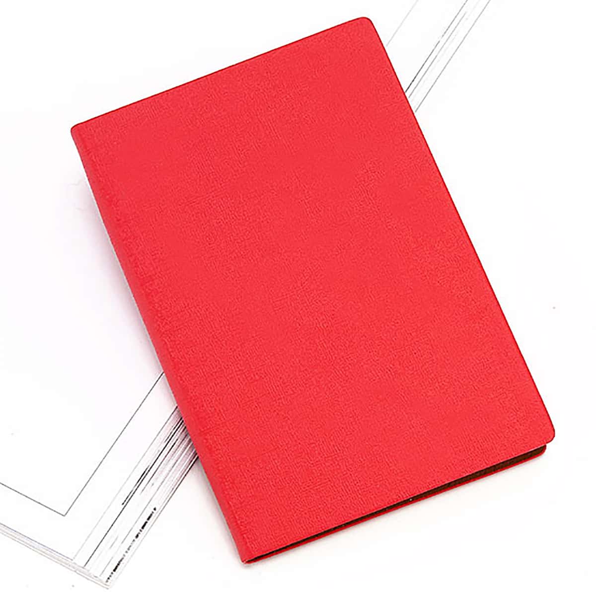 

1pack Plain Cover Notebook, Red