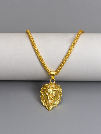 時尚流行男士動物吊飾項鍊合金，適合珠寶禮物和時尚外觀