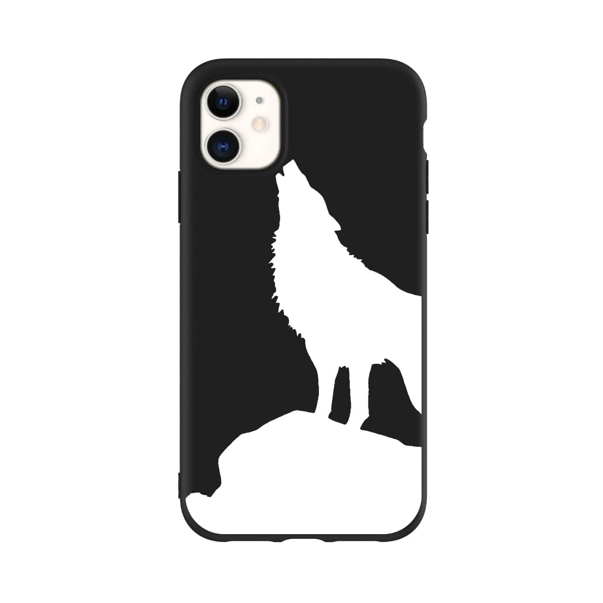 

Wolf Pattern iPhone Case, Black and white