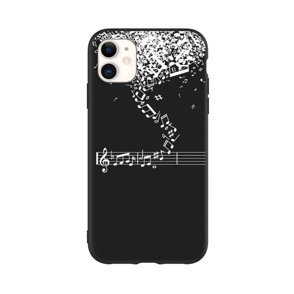 

Music Note iPhone Case, Black