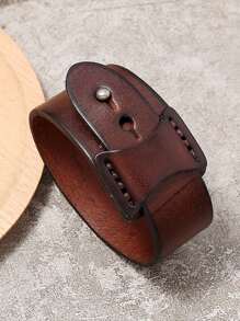 Pulsera PU para hombres de moda y popular para regalo de joyería y para una apariencia elegante