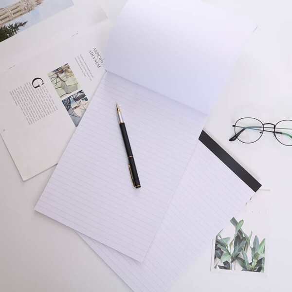 

1pack Plain Memo Pad, White