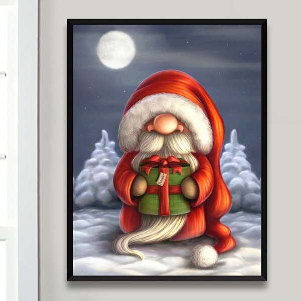 

Santa Claus Print DIY Diamond Painting Without Frame, Multicolor
